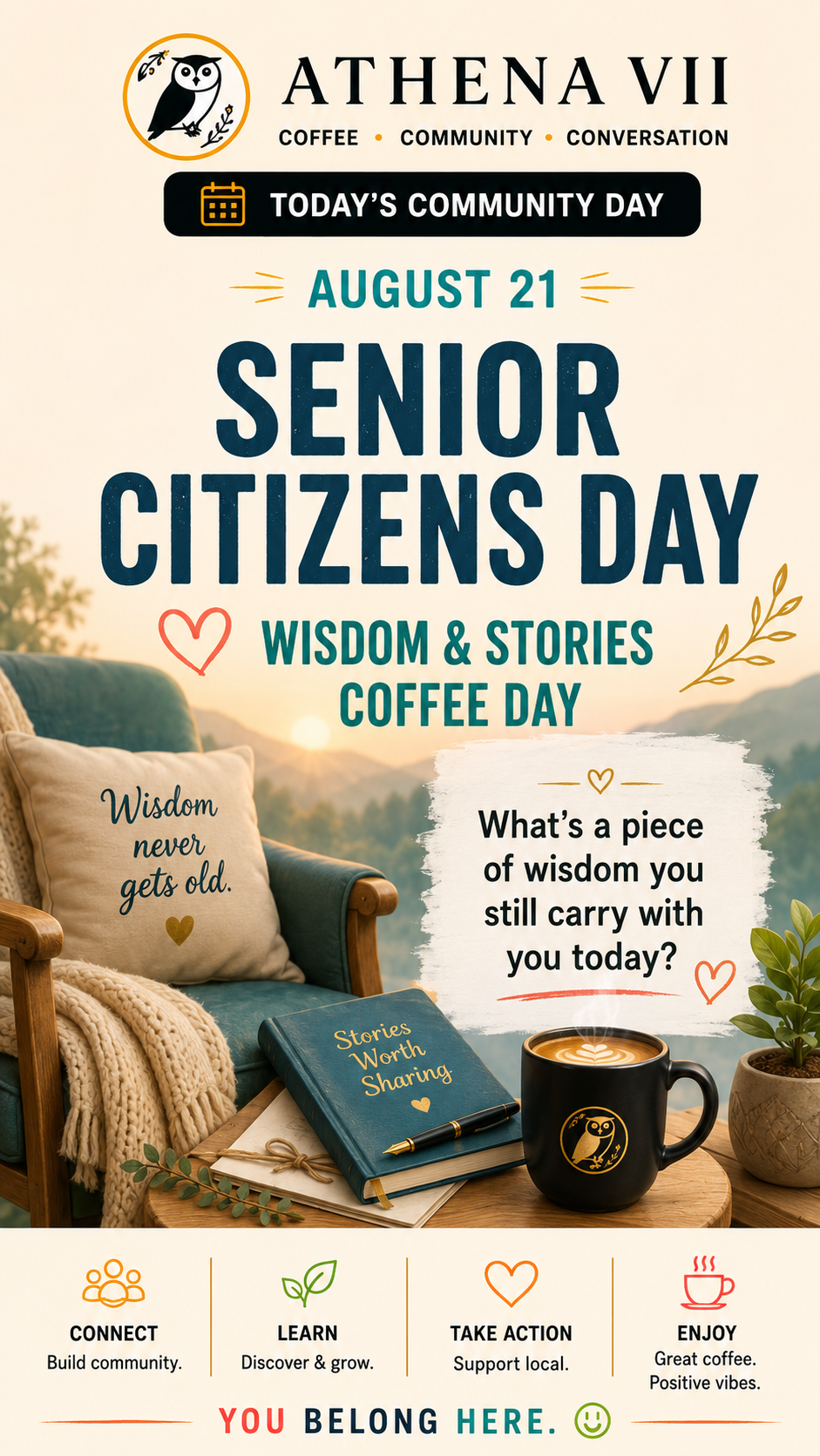 Senior Citizens Day: Wisdom & Stories Coffee Day