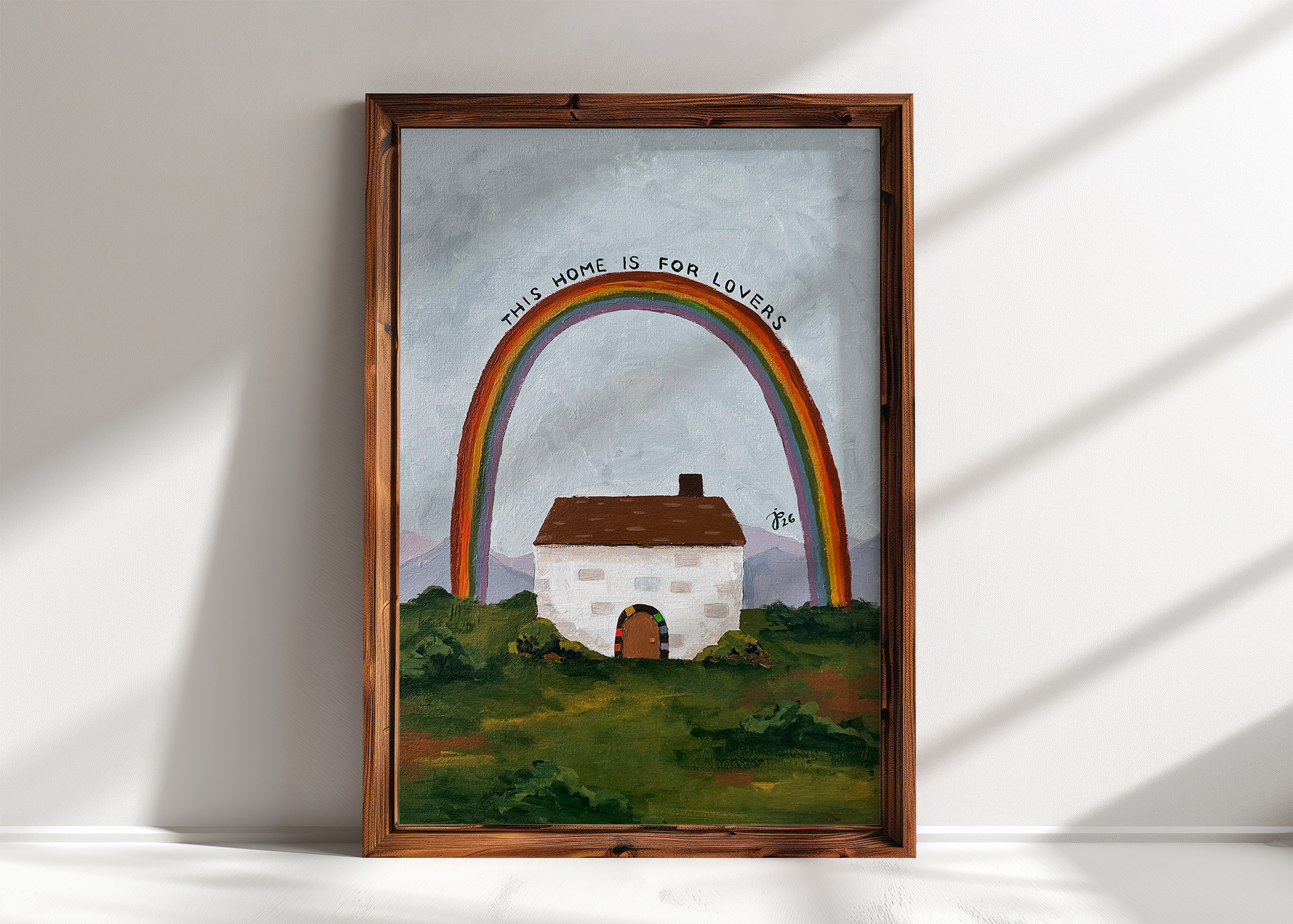 This Home is For Lovers Art Print