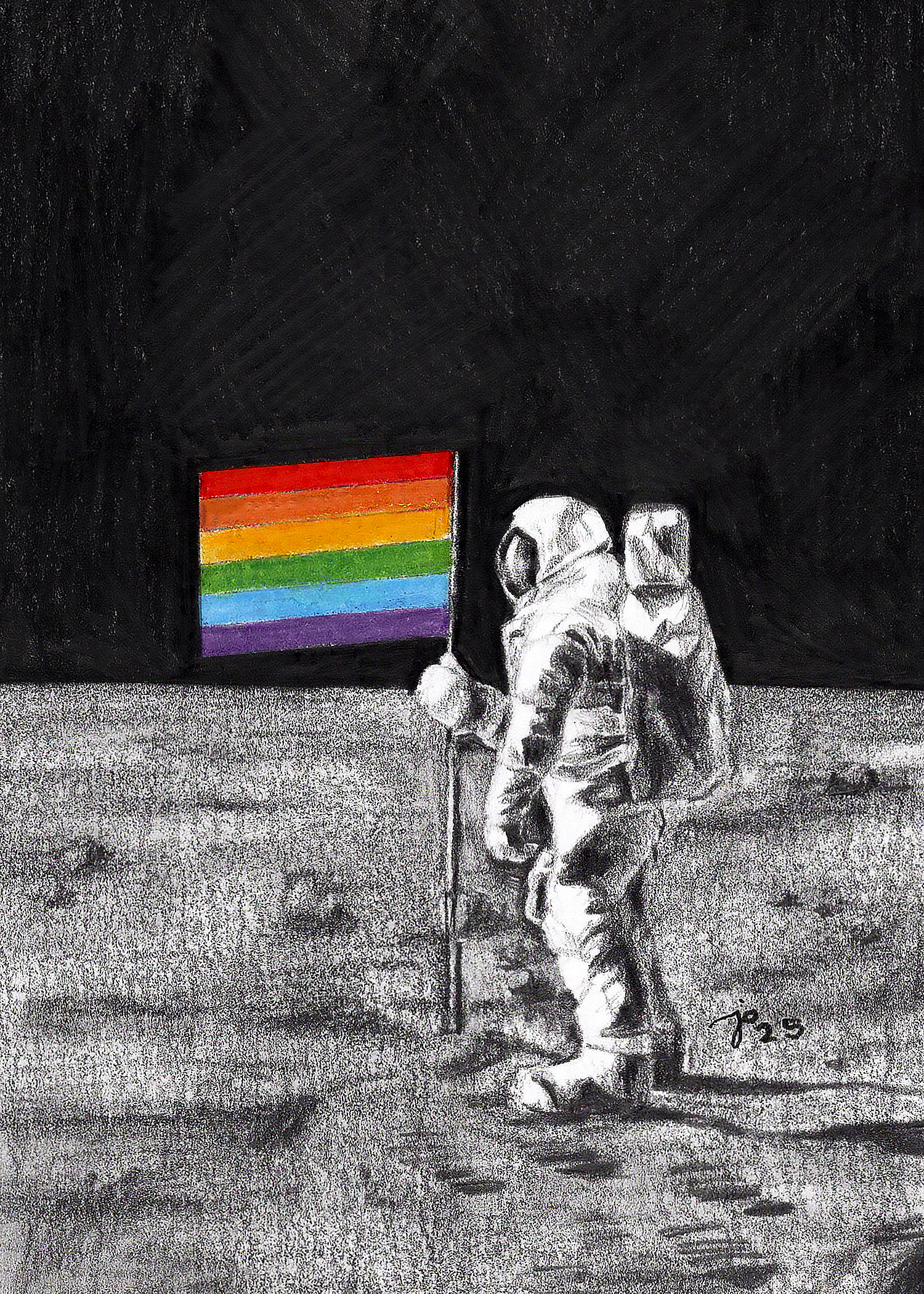 Moon Walk Art Print