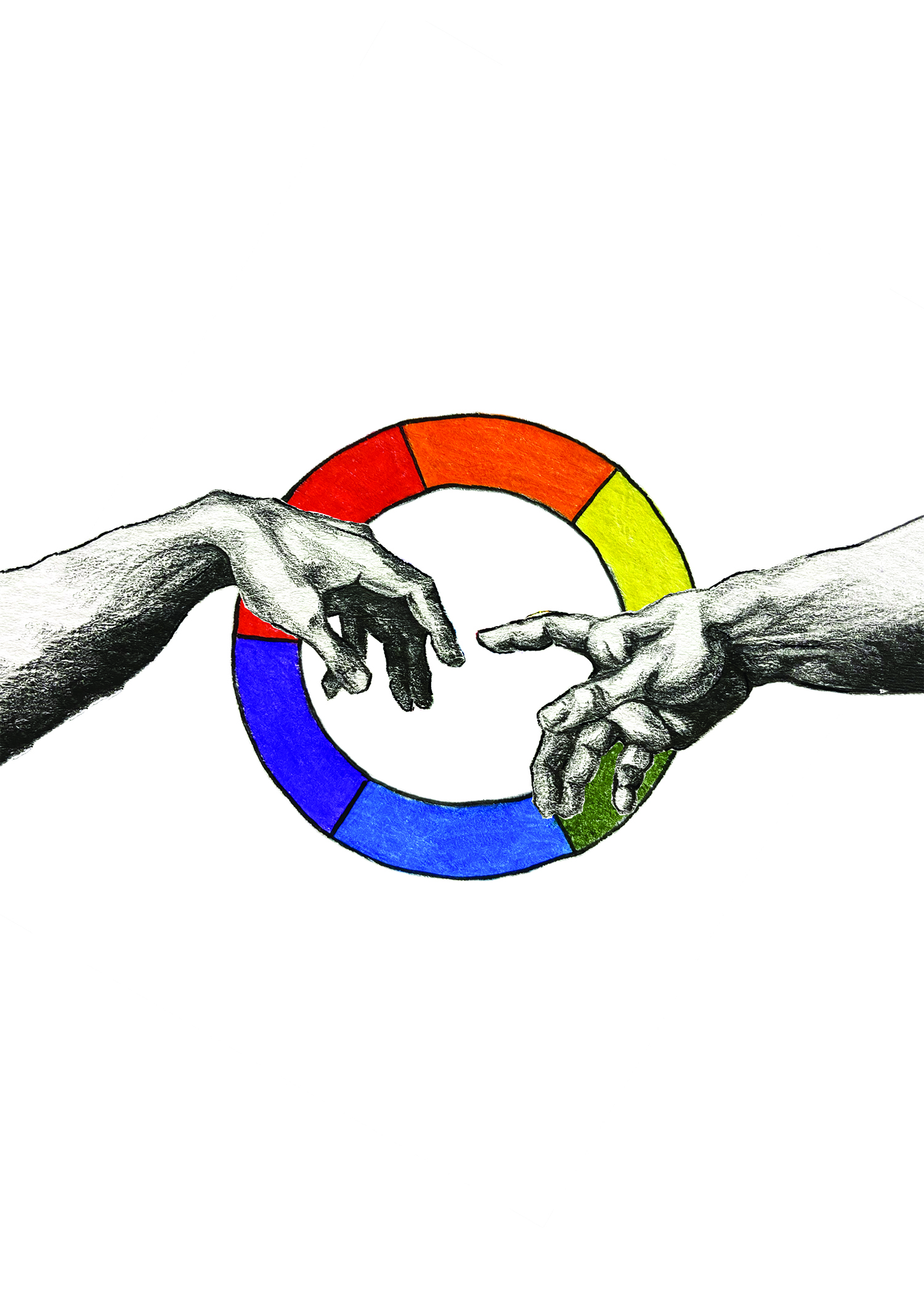 A Touch of Color Art Print